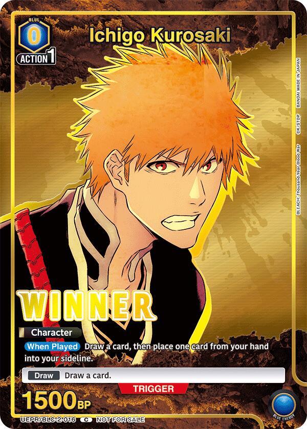 Ichigo Kurosaki (Winner) UEPR/BLC-2-016 card from Union Arena Promotion Cards