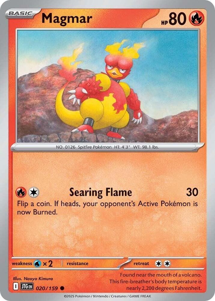 Magmar 020/159 card from SV09: Journey Together