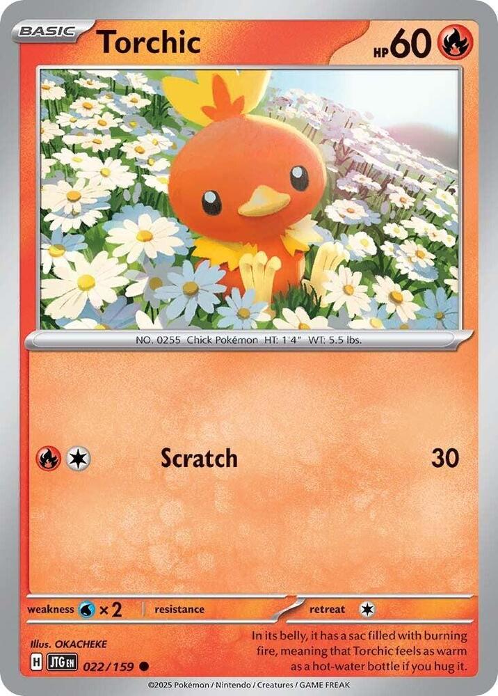 Torchic 022/159 card from SV09: Journey Together