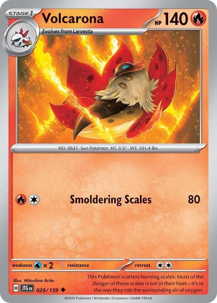 Volcarona 029/159 card from SV09: Journey Together