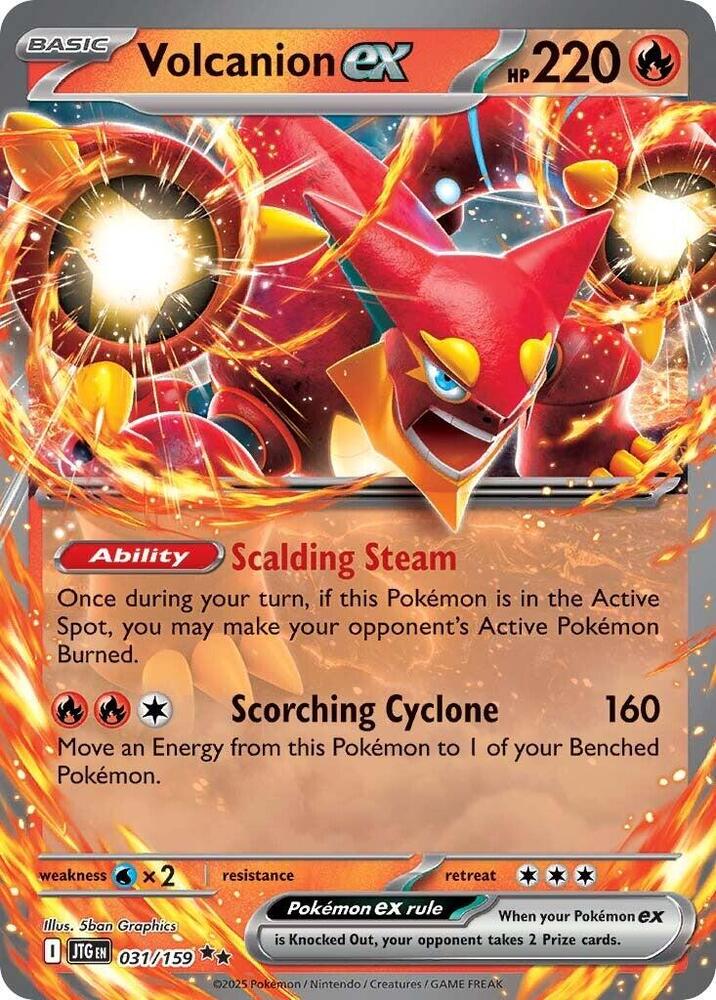 Volcanion ex 031/159 card from SV09: Journey Together