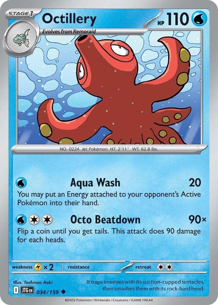 Octillery 034/159 card from SV09: Journey Together