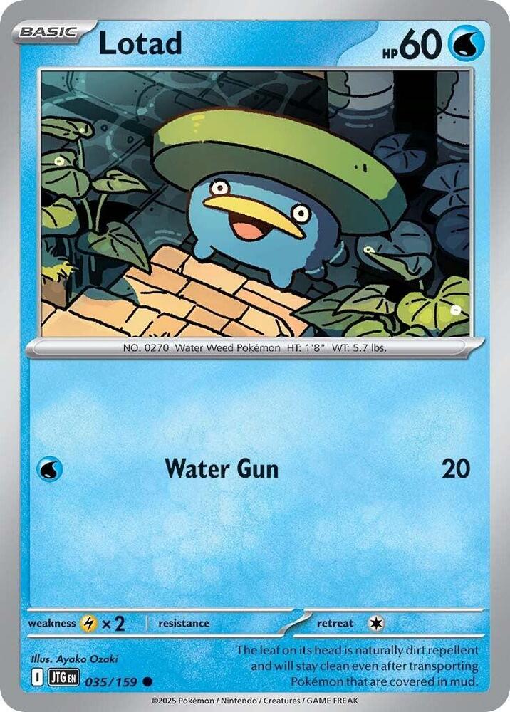 Lotad 035/159 card from SV09: Journey Together
