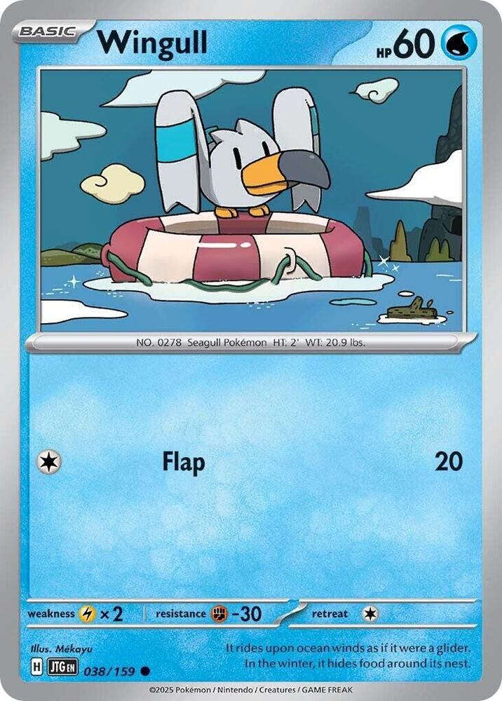Wingull 038/159 card from SV09: Journey Together