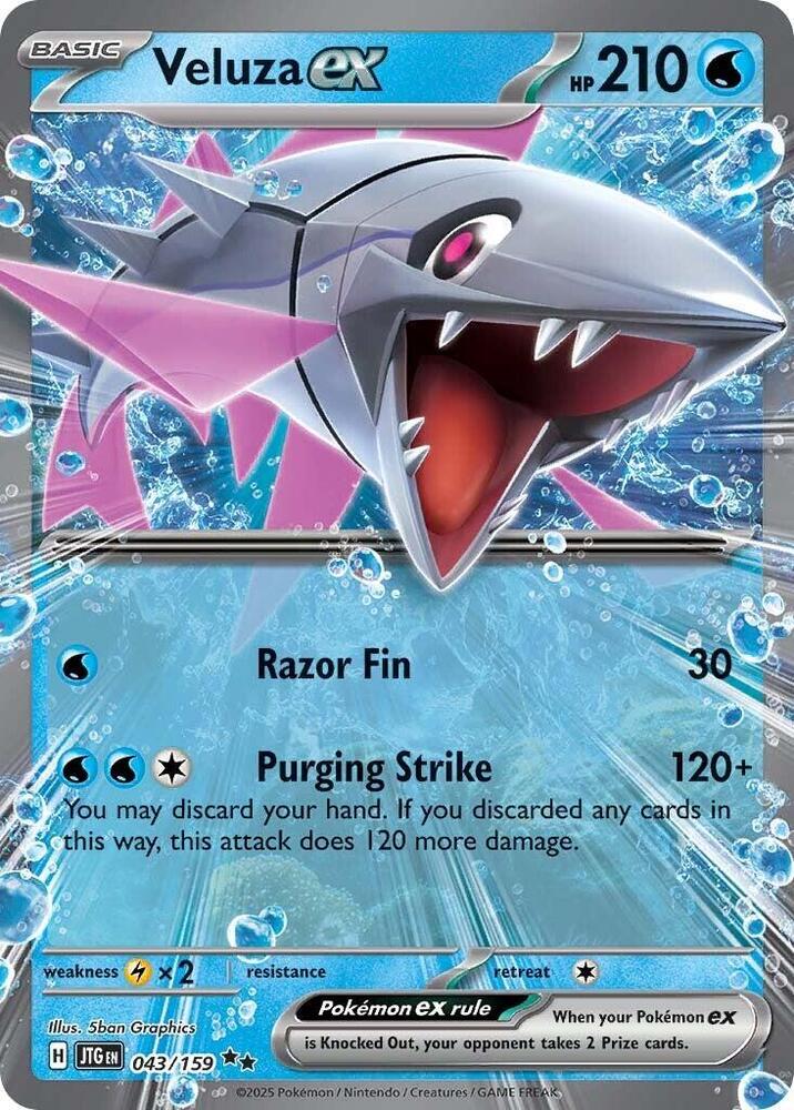 Veluza ex 043/159 card from SV09: Journey Together