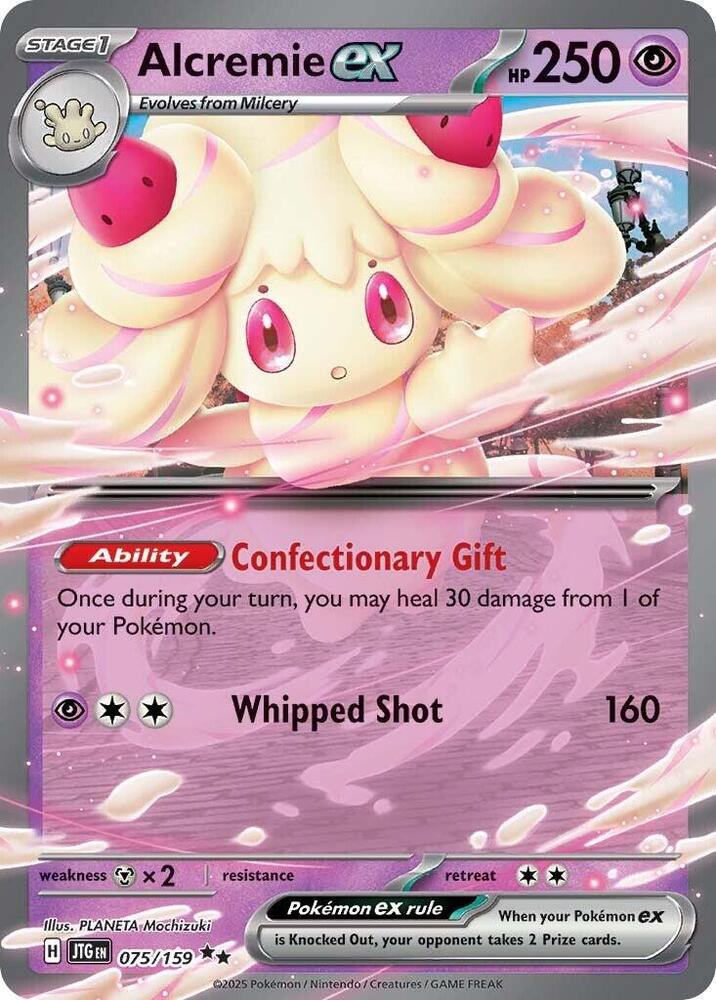 Alcremie ex 075/159 card from SV09: Journey Together