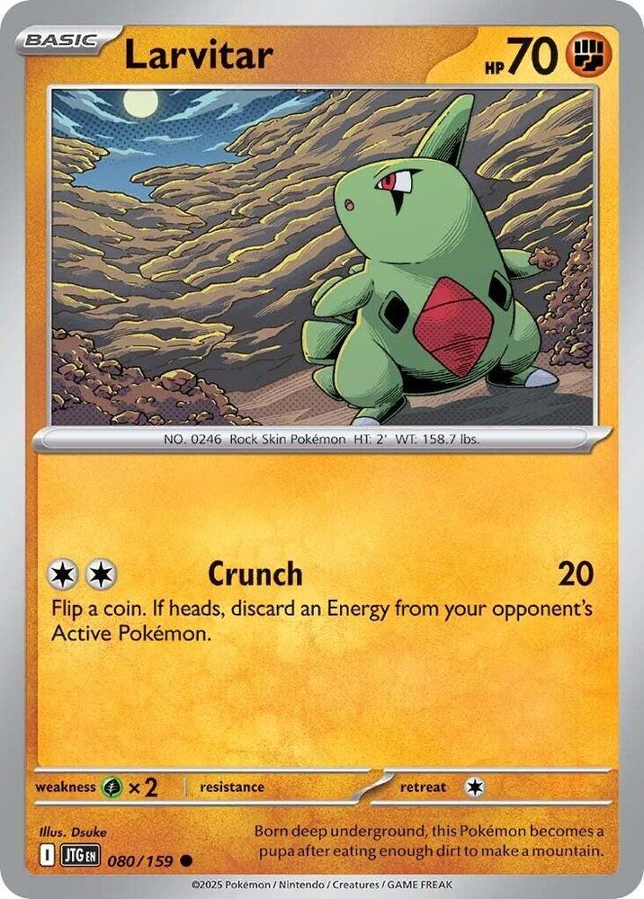 Larvitar 080/159 card from SV09: Journey Together