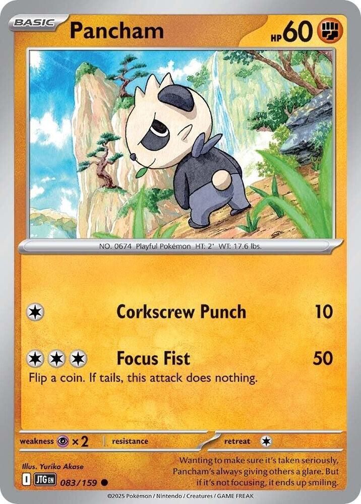 Pancham 083/159 card from SV09: Journey Together