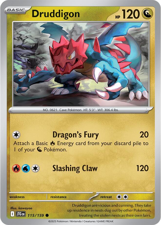 Druddigon 115/159 card from SV09: Journey Together
