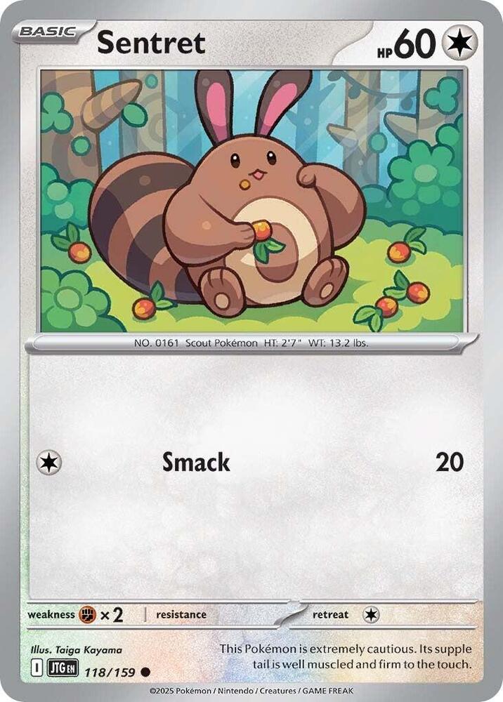 Sentret 118/159 card from SV09: Journey Together