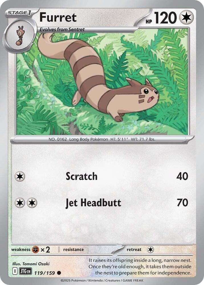 Furret 119/159 card from SV09: Journey Together