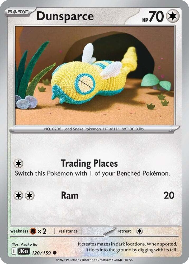 Dunsparce 120/159 card from SV09: Journey Together
