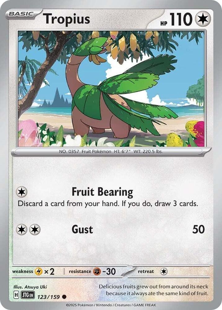 Tropius 123/159 card from SV09: Journey Together