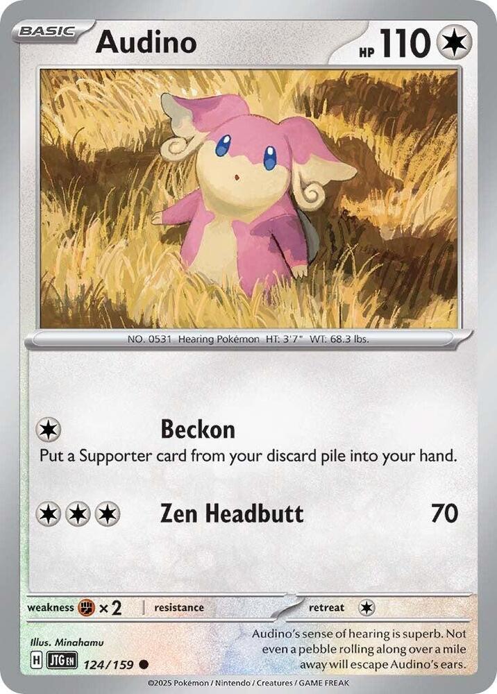 Audino 124/159 card from SV09: Journey Together