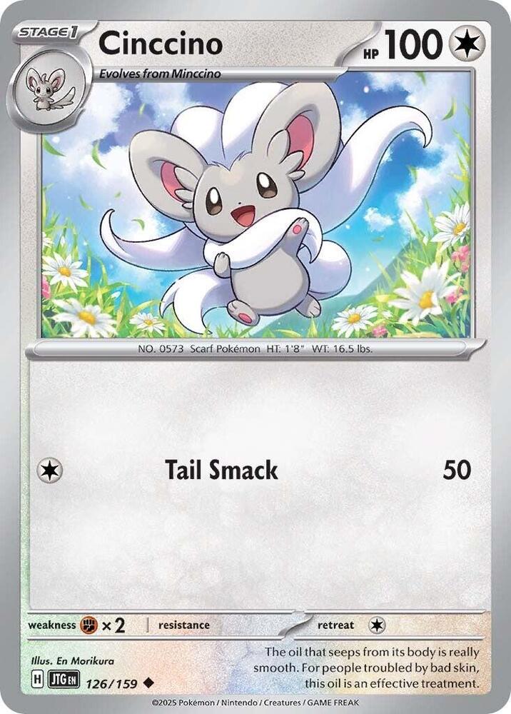 Cinccino 126/159 card from SV09: Journey Together