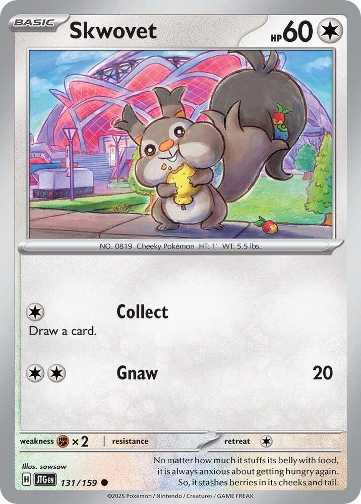 Skwovet 131/159 card from SV09: Journey Together