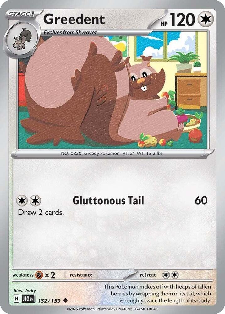 Greedent 132/159 card from SV09: Journey Together