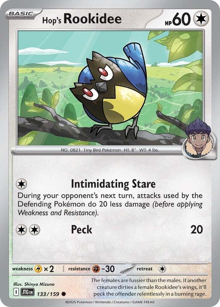 Hop's Rookidee 133/159 card from SV09: Journey Together
