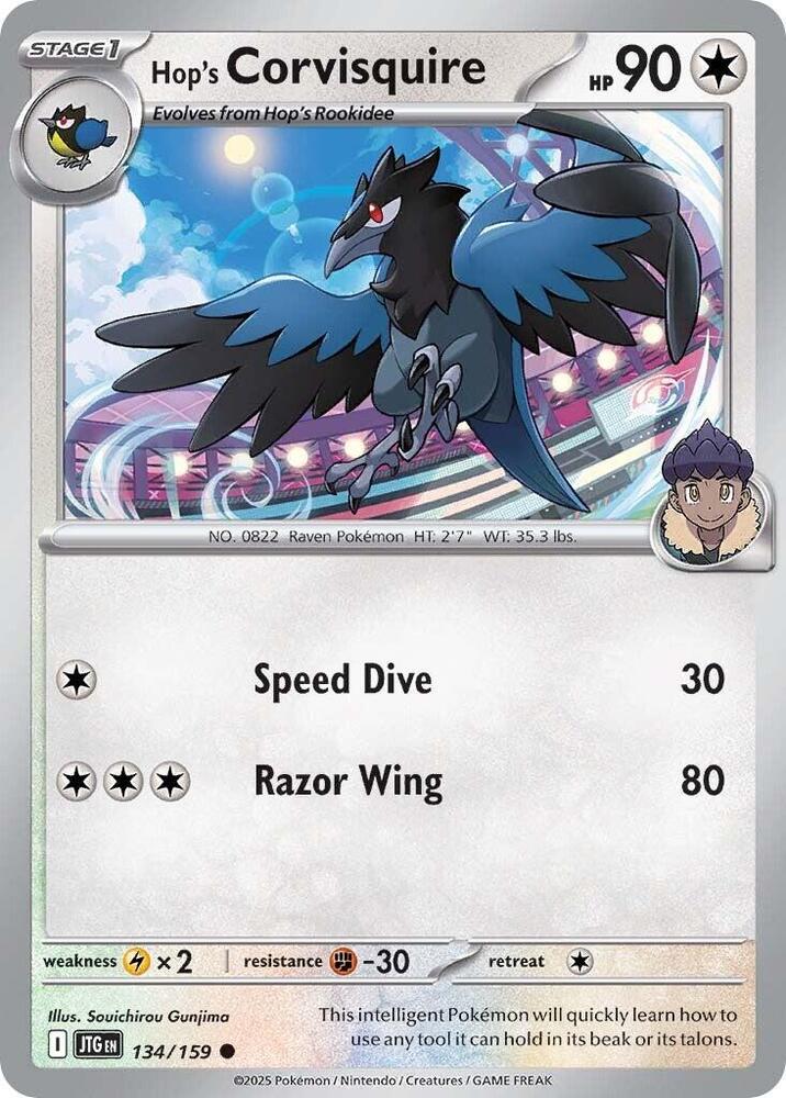 Hop's Corvisquire 134/159 card from SV09: Journey Together