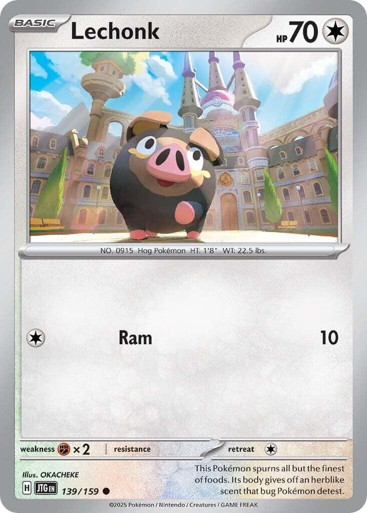 Lechonk 139/159 card from SV09: Journey Together