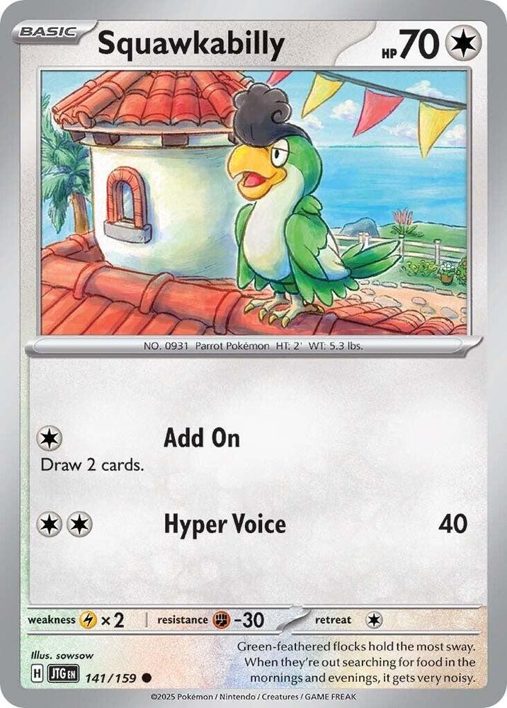 Squawkabilly 141/159 card from SV09: Journey Together