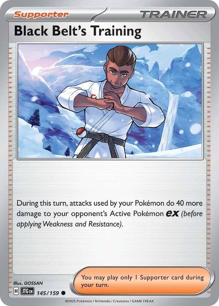Black Belt's Training 145/159 card from SV09: Journey Together