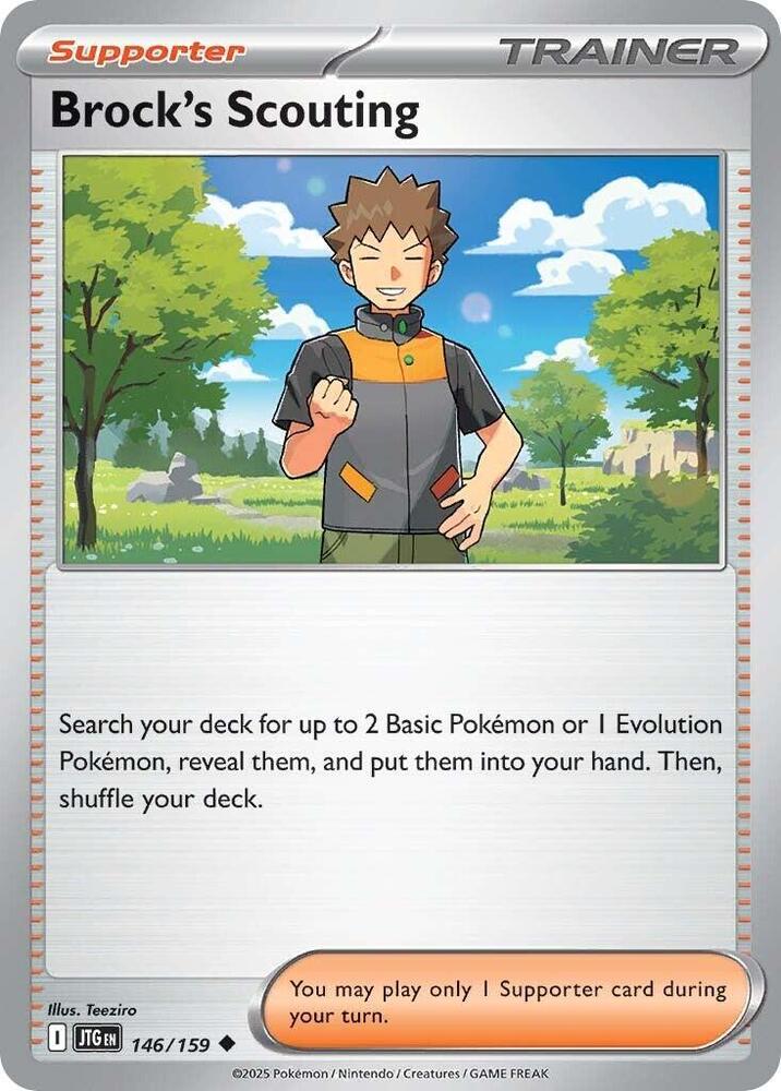Brock's Scouting 146/159 card from SV09: Journey Together