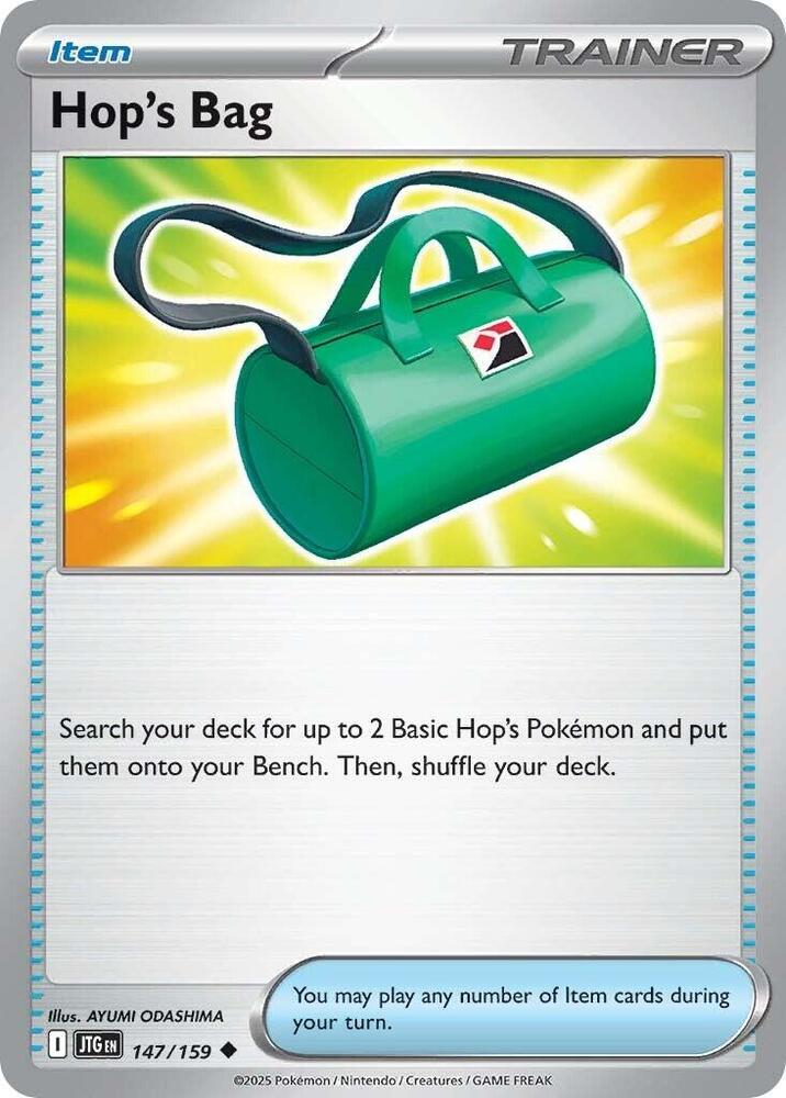 Hop's Bag 147/159 card from SV09: Journey Together