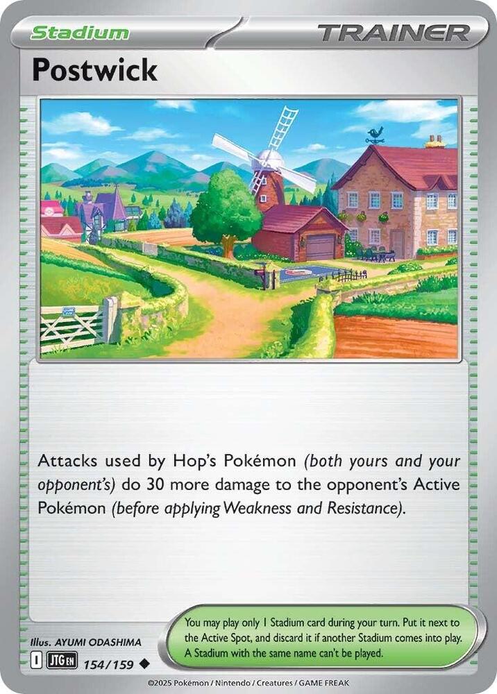 Postwick 154/159 card from SV09: Journey Together