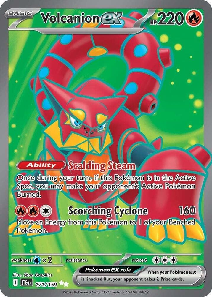 Volcanion ex 171/159 card from SV09: Journey Together