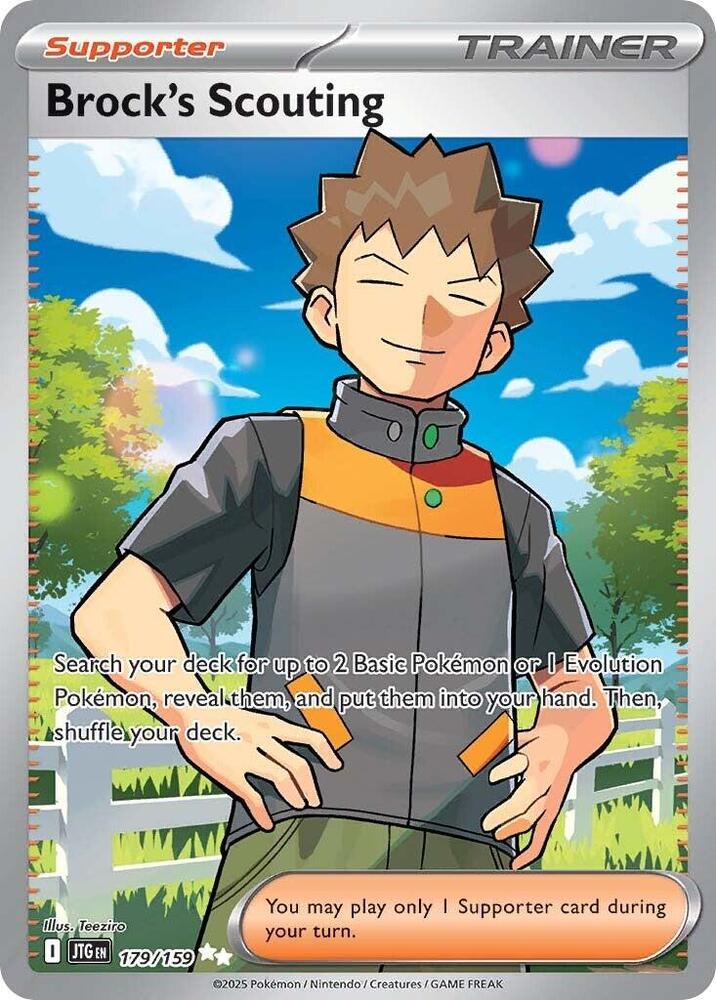 Brock's Scouting 179/159 card from SV09: Journey Together