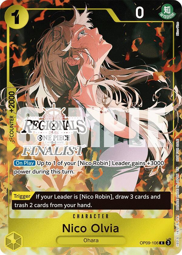 Nico Olvia (Regional Finalist Card Set 2025 Vol.1) OP09-106 card from One Piece Promotion Cards