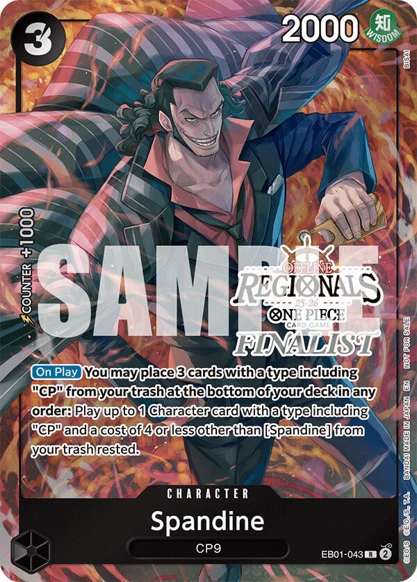 Spandine (Offline Regional Finalist Card Set 2025 Vol.1) EB01-043 card from One Piece Promotion Cards