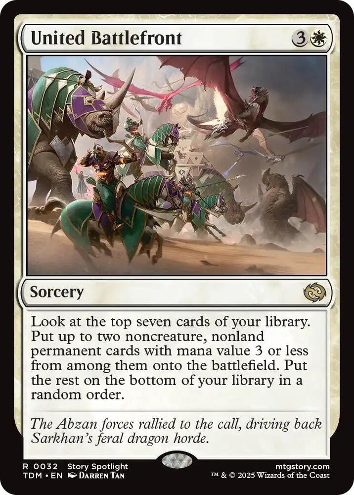 United Battlefront 32 card from Tarkir: Dragonstorm