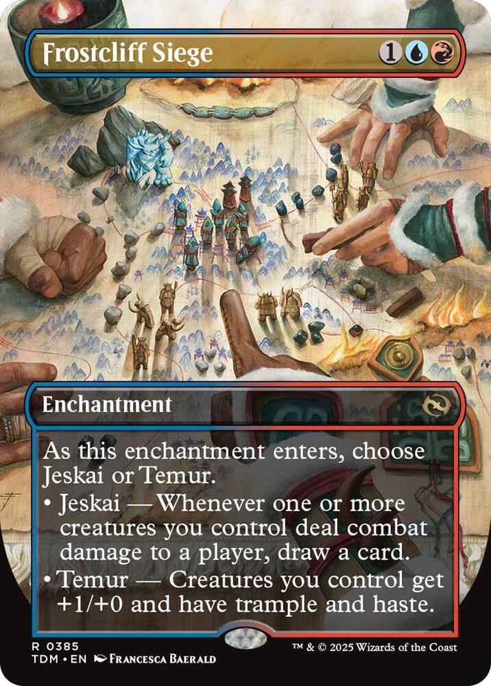 Frostcliff Siege (Borderless) 385 card from Tarkir: Dragonstorm