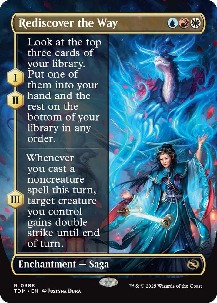 Rediscover the Way (Borderless) 388 card from Tarkir: Dragonstorm