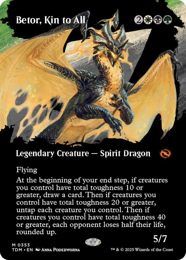 Betor, Kin to All (Borderless) 353 card from Tarkir: Dragonstorm