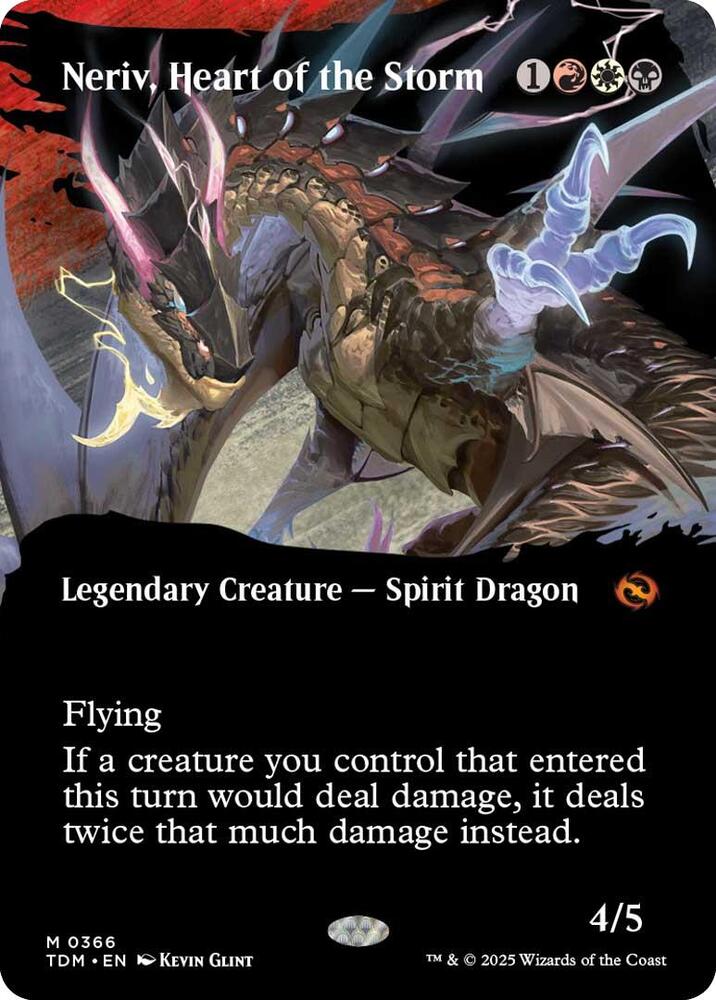 Neriv, Heart of the Storm (Borderless) 366 card from Tarkir: Dragonstorm