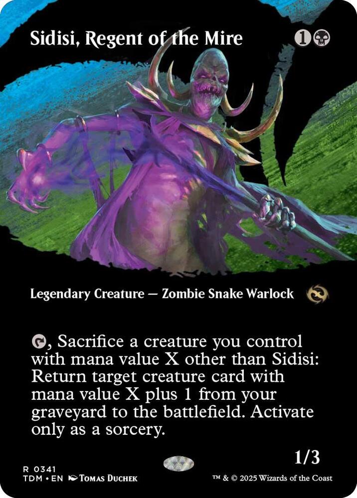 Sidisi, Regent of the Mire (Borderless) 341 card from Tarkir: Dragonstorm
