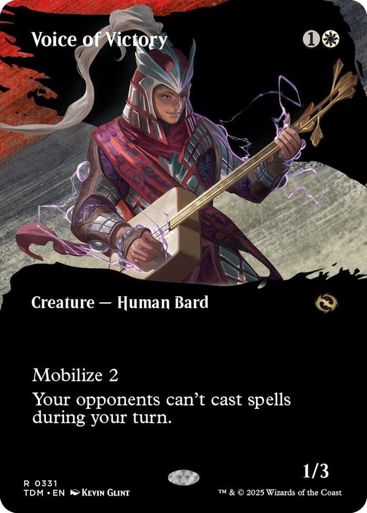 Voice of Victory (Borderless) 331 card from Tarkir: Dragonstorm