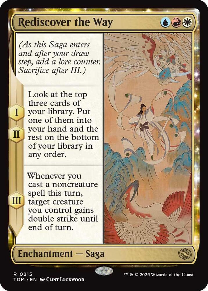 Rediscover the Way 215 card from Tarkir: Dragonstorm