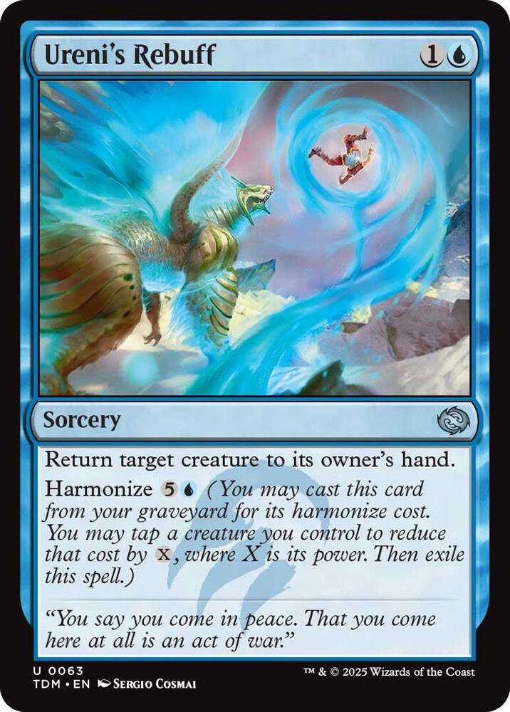 Ureni's Rebuff 63 card from Tarkir: Dragonstorm