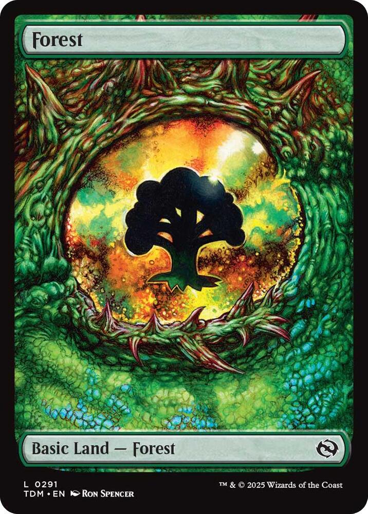 Forest 291 card from Tarkir: Dragonstorm