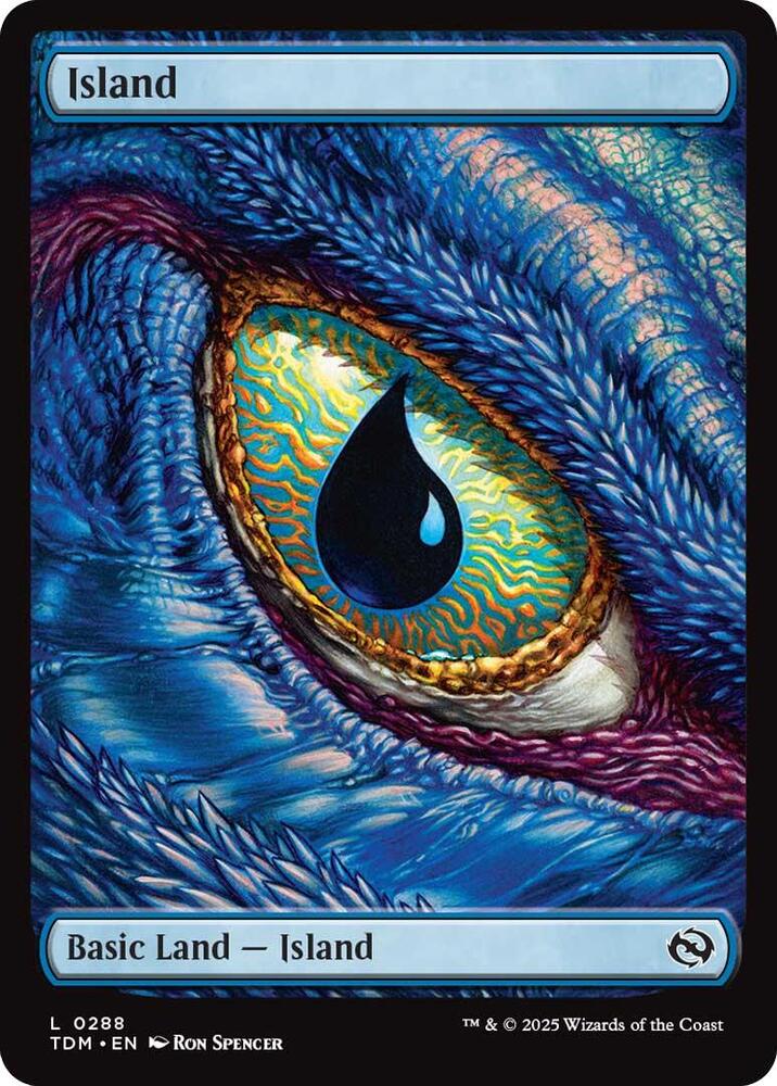 Island 288 card from Tarkir: Dragonstorm