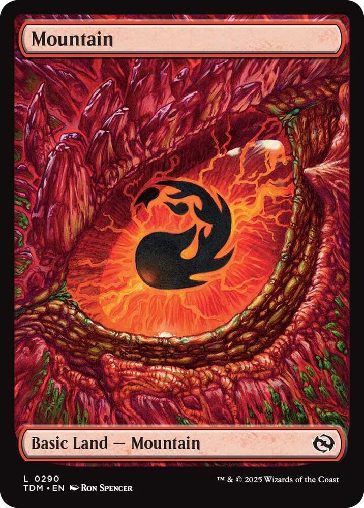 Mountain 290 card from Tarkir: Dragonstorm