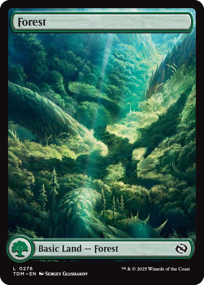Forest 276 card from Tarkir: Dragonstorm