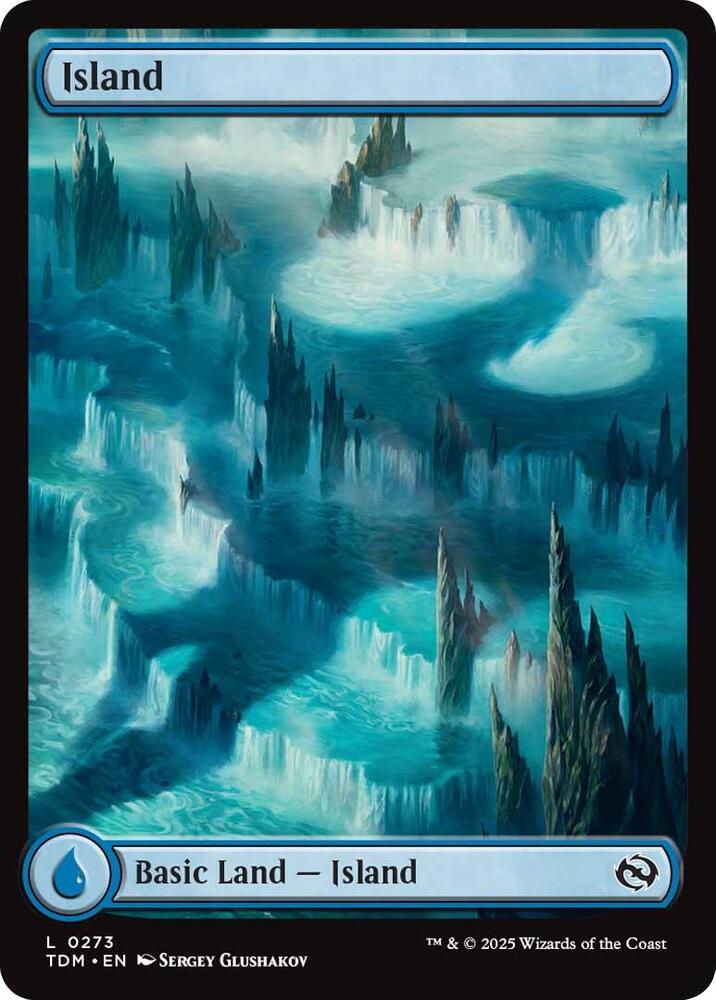 Island 273 card from Tarkir: Dragonstorm