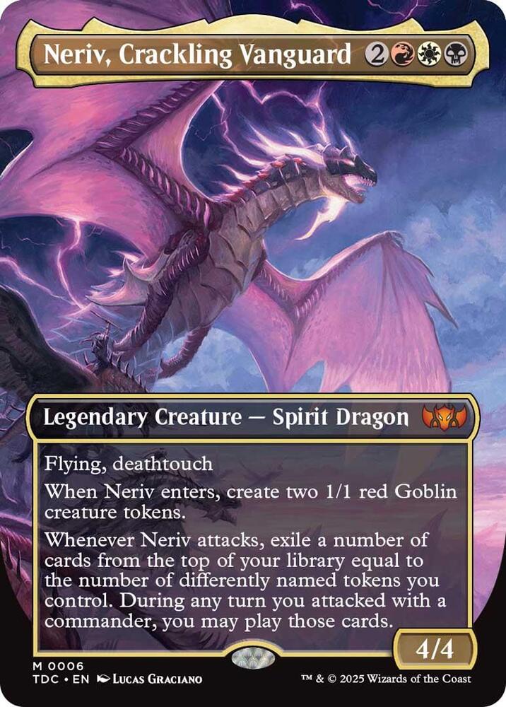 Neriv, Crackling Vanguard (Borderless) 6 card from Commander: Tarkir: Dragonstorm