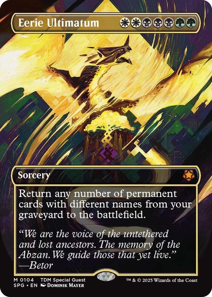 Eerie Ultimatum (Borderless) 104 card from Special Guests