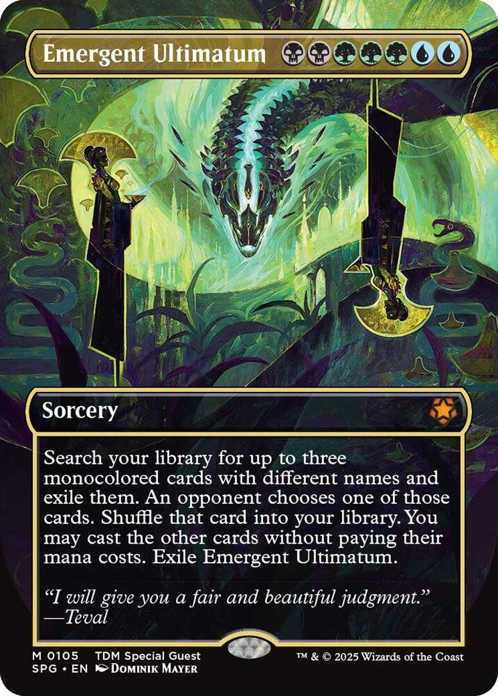 Emergent Ultimatum (Borderless) 105 card from Special Guests